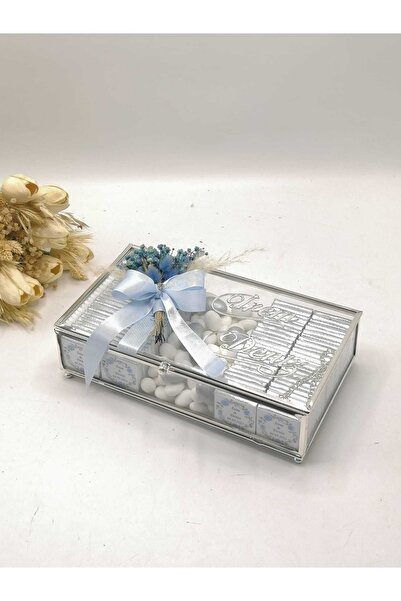 ZEKAAVM Kız Isteme Çikolatası Söz Nişan Çikolatası Cam Kutu