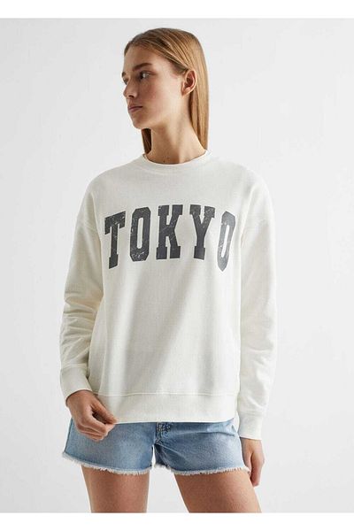Mango Teen Hanorac alb pentru copii