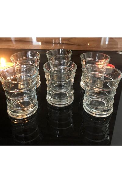 DİBA AVM Coffee Side 6-Piece Presentation Zemzem Cup 6-Piece Coffee Side Water Cup Presentation Cup Zemzem Cup