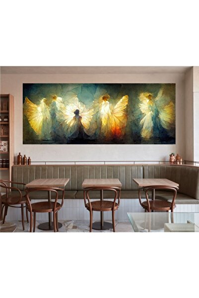 HDART Modern Melek Melekler Duvar Kanvas Tablo Tablosu