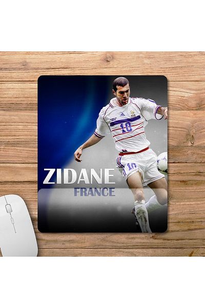 Pixxa موديل لوحة ماوس Zinedine Zidane مع مسند للمعصم - 2