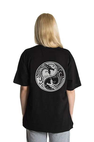 Pasage Μπλουζάκι Unisex Comfortable Cut Oversize με λεπτομέρεια εκτύπωσης