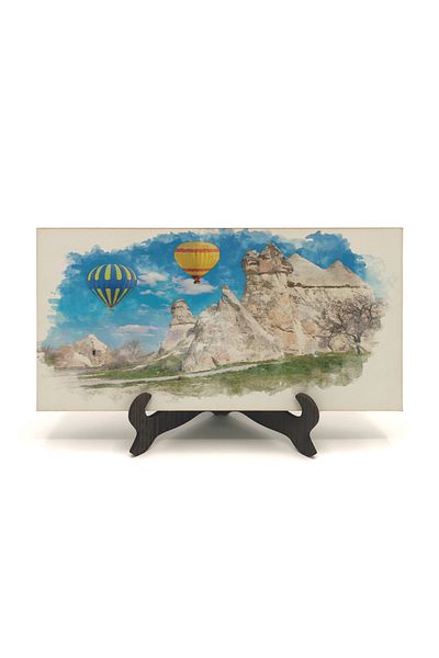 BAKSEPETE Επιτραπέζια βάση MDF Cappadocia με στάμπα