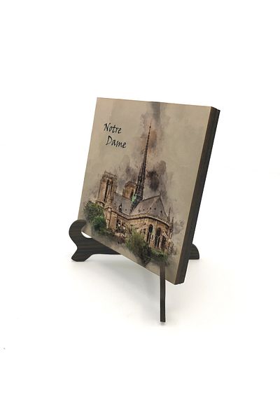 Sadrazam Επιτραπέζια βάση MDF με στάμπα Notre Dame