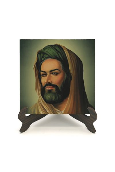 Sadrazam Ηρ. Επιτραπέζια βάση MDF με τυπωμένο Hüseyin Tasvir