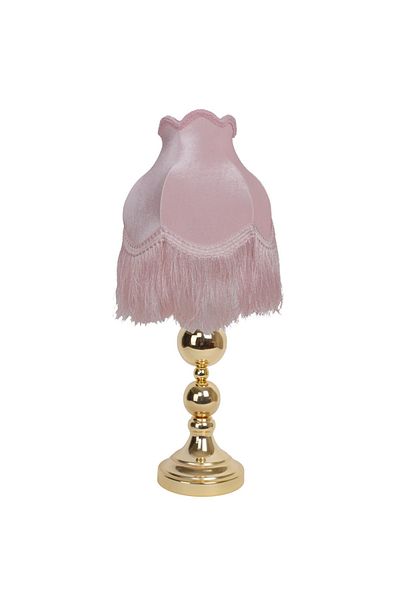 Dekovien Powder Colored Velvet Bedroom - Dim Light Vintage Lampshade AB0803