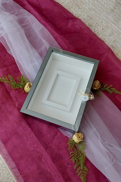 Verda Çerçeve 25x35 Cm Smoke Colored Photo Area Model Design Rose Box Memory Frame!Unnamed with LEDs!