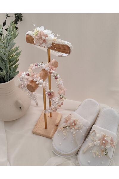 Atölye Lohusa Anne Taç Ve Terlik Bebek Bant