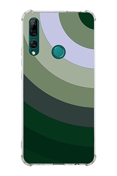 PrintiFy Huawei Y9 Prime 2019 Köşe Korumalı Antişok Kapak Renk Cümbüşü Tasarımlı Şeffaf Kılıf