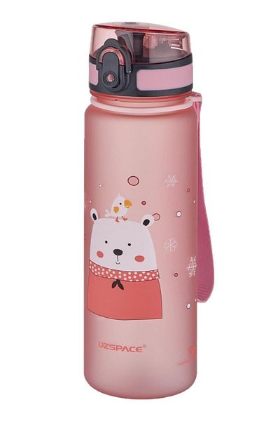 Uzspace Pink Tritan Kids Water Bottle - 0.50 L 500ml, New Collection Animals Pattern