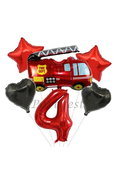 Parti Station مجموعة بالونات إدارة الإطفاء، مجموعة بالونات فويل رجل الإطفاء، ...