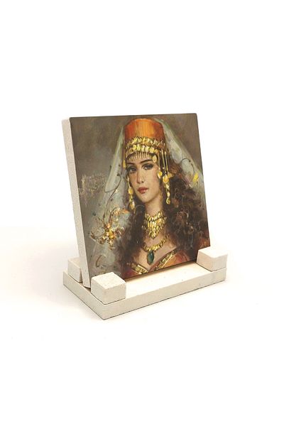 Sadrazam Οθωμανική Γυναίκα - Επιτραπέζια Φυσική Πέτρα με Σχέδιο