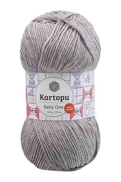 Kartopu Baby One K1000 5 Pieces Non-Pilling Baby Rope Medium Gray