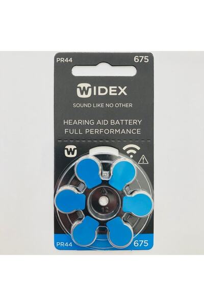 WİDEX Isitme Cihazi Pili - 1 Paket 675 Numara Pil - Kulak Cihazi Pili - Isitm...
