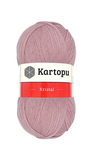 Kartopu Crystal K220 5 Pieces Fiber Thread Hand Knitting Thread Powder Pink