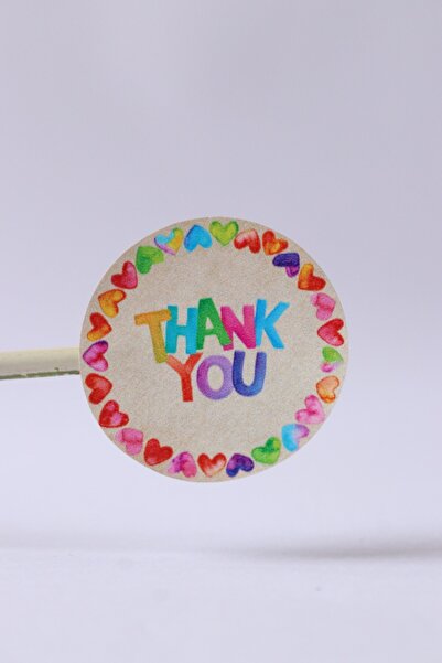 demontecraft Etichetă autocolantă opacă Mulțumesc 4 cm 24 bucăți, etichetă pr...