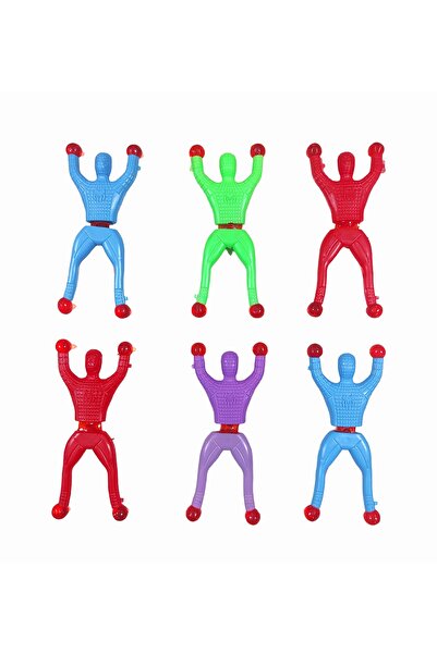 Brother Toys 13.5 سممجموعة سبايدر مان العملاقة الملتصقة بالزجاج مكونة من 6 قطع