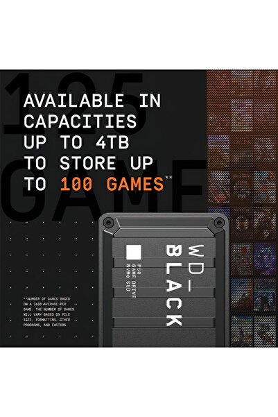 WD Black P50 2tb Game Drive Taşınabilir Ssd