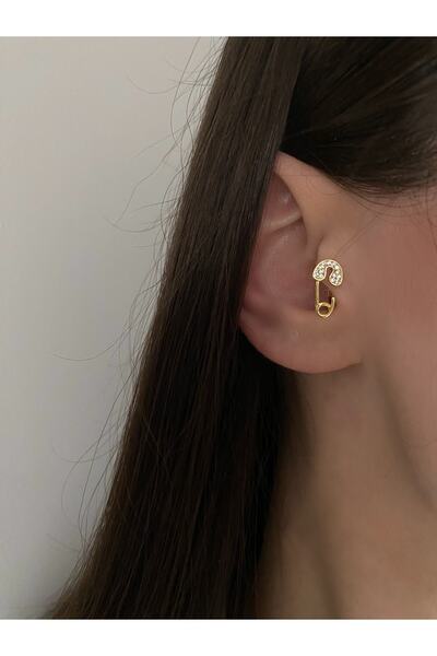 Okkostore Taşlı Çengelli Detaylı Halka Tragus Piercing