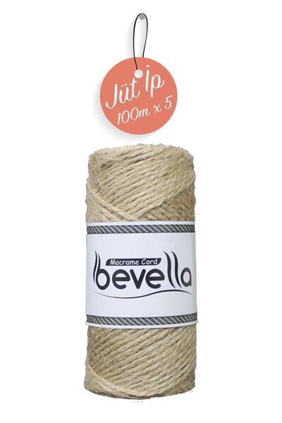 Bevella Macrame Cord 5 τεμάχια 500 μέτρα άχυρο από ίντσα από γιούτα - Σχοινιά...