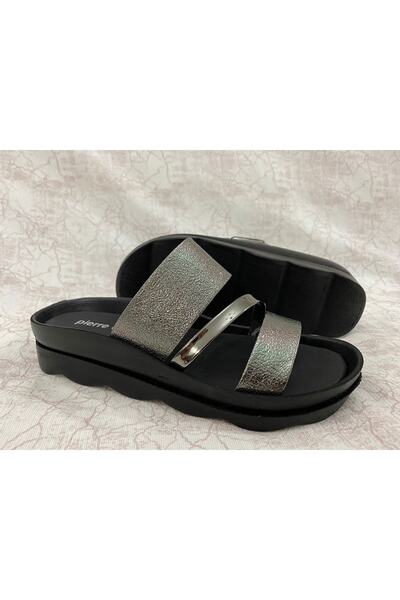 Pierre Cardin 6954 Papuci șifonați Platină