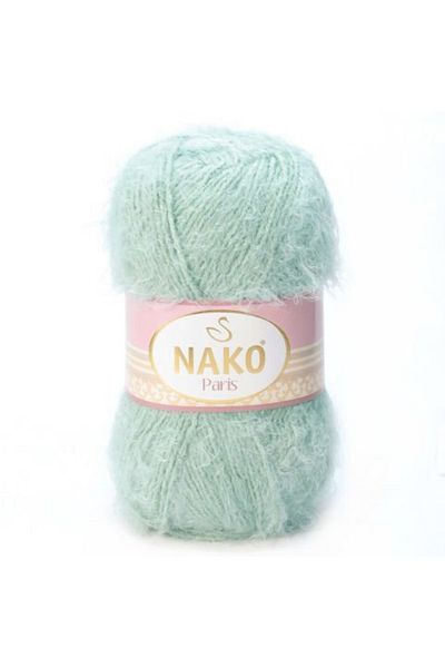 NAKO Paris 00292 5 Pieces Hand Knitted Threads Vest Cardigan Scarf Sweater Beanie Threads Green