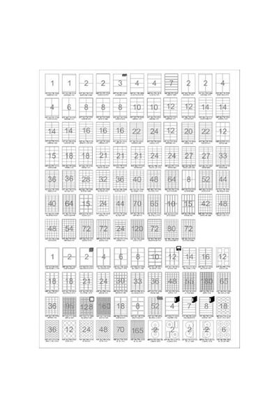 Tanex Laser Label Tw-2348 100 A4 Sheets Laser Label 35 X 35 Mm Size 48 Labels in 1 A4 Sheet