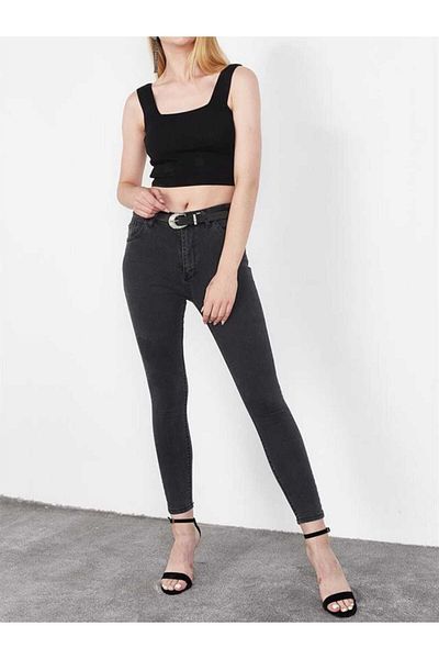 geenz manifacture Παντελόνι Denver Smoked High Waist Skinny Skinny Lycra Jeans