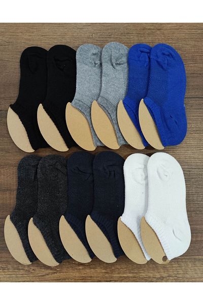 Leement socks Детски 12 чифта къси кецове безшевни чорапи