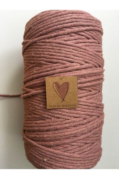 Makromİps Σχοινί Macrame 500 gr ( -30) Μπρελόκ με σχοινί με μονό στριφτό Twist Twisted Twist