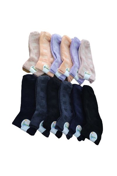 Leement socks 12 чифта бамбукови обувки с обратна хавлия за зимата