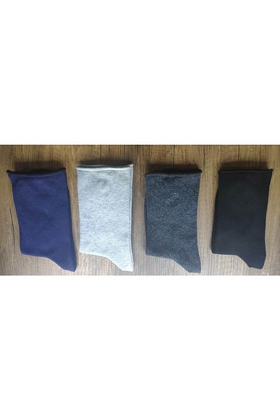 Leement socks 4 чифта нееластични чорапи с безшевни пръсти, памучни, диабетни, премиум серия, бели