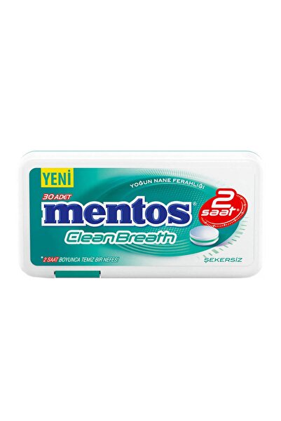 Mentos Clean Breath Yeşil Nane Aromalı 6 Lı Set 6 Adet x 21 gr