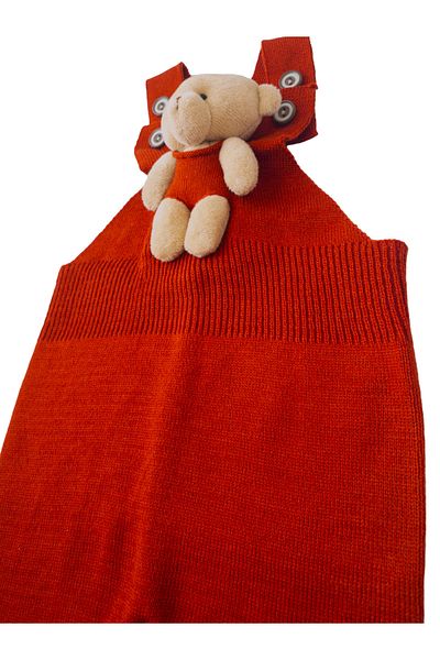 gogo bici Stretchy Teddy Bear Knitwear Jumpsuit - Adjustable Tights Salopet Baby Kids