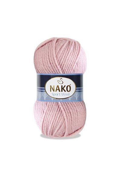 NAKO Sport Wool 10639 5 τεμάχια Κασκόλ Beanie Poncho Cardigan Yarns Πούδρα