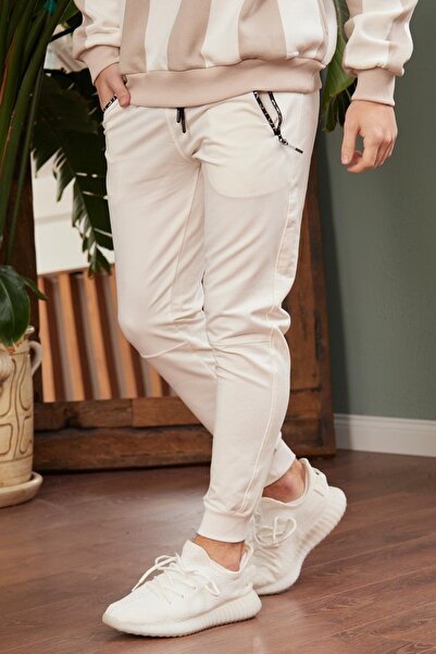 Danger Men's Basic Sweatpants Ecru