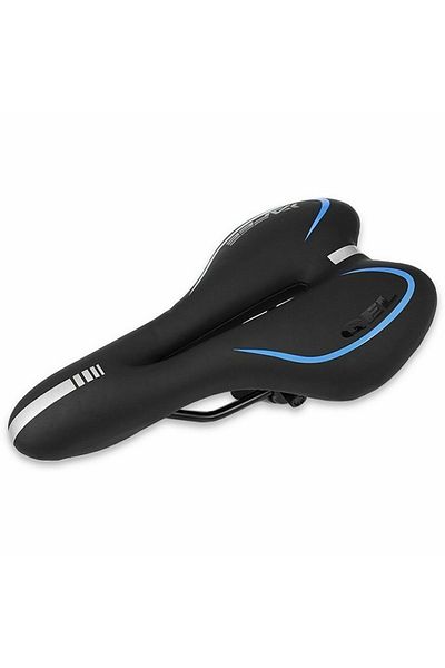 Rectus Mtb Saddle Inn Gel Reinforced Air Channel Blue Soft