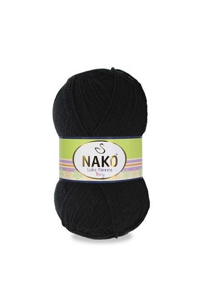 NAKO Luxury Minnoş 217 5 τεμάχια πλεκτό νήμα μαύρο