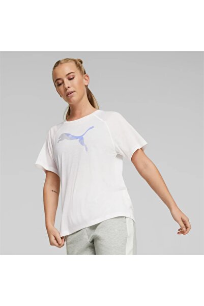 Puma Тениска Евострайп Бяла