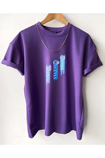Hunors Sportswear & Company تي شيرت كبير الحجم مطبوع بشكل عمودي على الصدر بال...