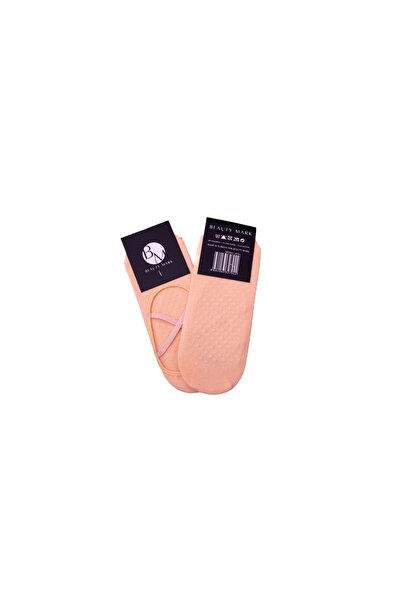 Kaydırmaz Taban Kadın Ten Rengi Yoga & Plates Ve Spor Çorabı Plates Kaydırmaz Çorap Tekli