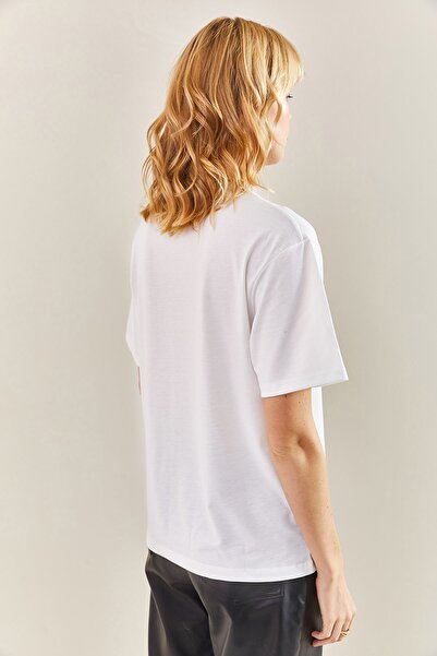 Bianco Lucci Dámské tričko se vzorem růže