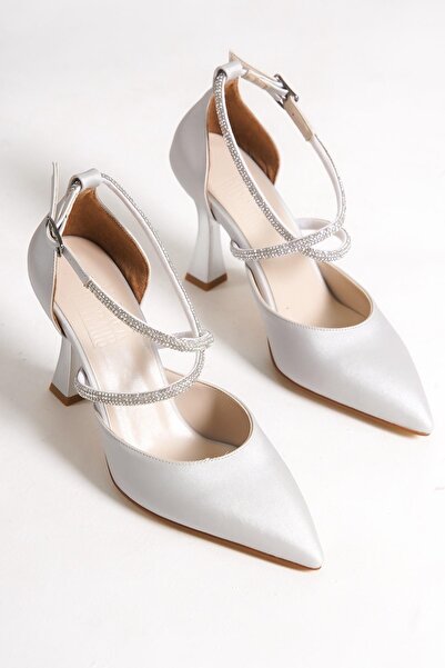 Modabuymus Βραδινό φόρεμα με τακούνι Kalice Silver Stone Stiletto