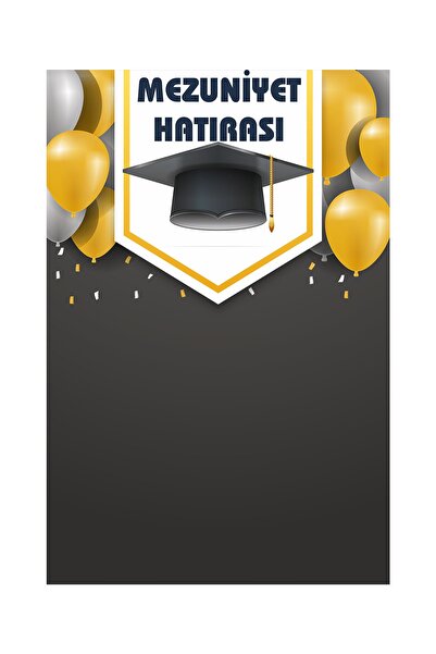 Enmode Mezuniyet Hatırası Hatıra Fotoğraf Panosu Branda 100x150