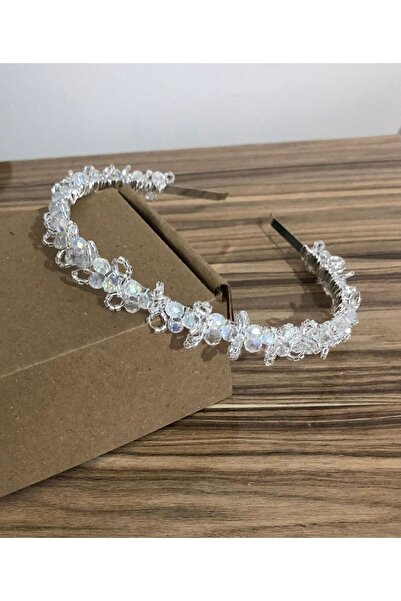 ecrin tuhafiye hobi Kristal Boncuk Gelin Tacı, Kına Tacı, Saç Aksesuarı