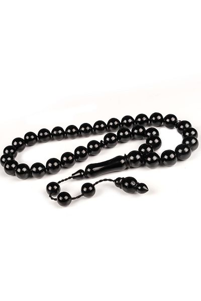 TESBİHCİBABA Master Work Misket Cut Simple Erzurum Oltu Stone Prayer Beads