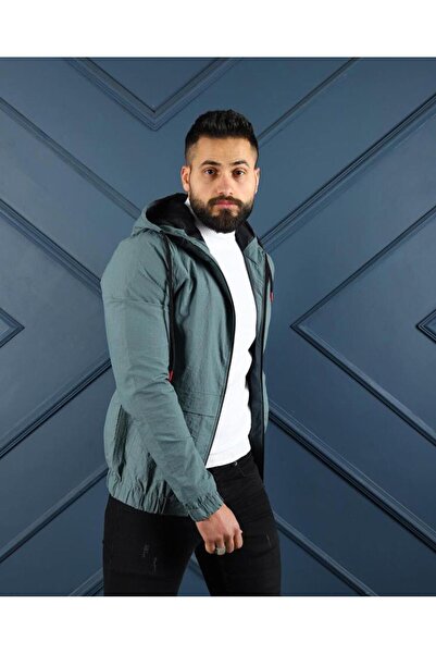 Staff Slim Fit Mevsimlik Yagmurluk Mont Kapşonlu