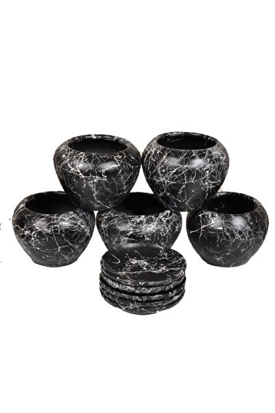 KOD Galeri 5li Tabaklı Minik Topan Küre Tipi El Yapımı Doğal Terleyen Çömlek ...