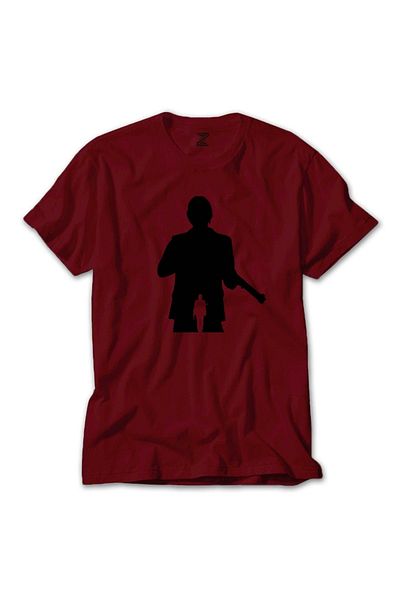 Z zepplin John Wick Κεφάλαιο 4 Μαύρο και άσπρο κόκκινο T-shirt