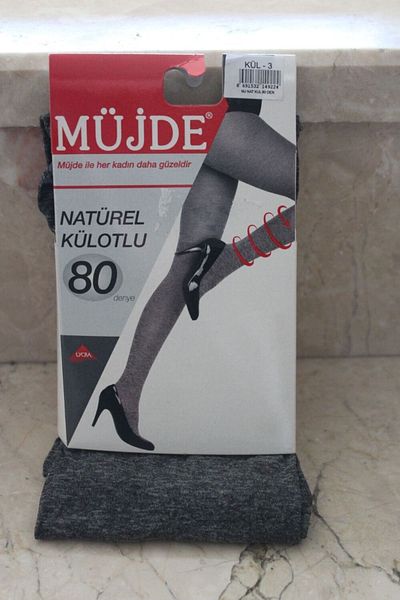 Müjde Чорапогащи от пушени естествени материи 80 Denier M-9187